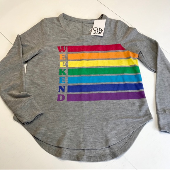 Chaser Rainbow Weekend cozy knit pullover shirt - Picture 2 of 8